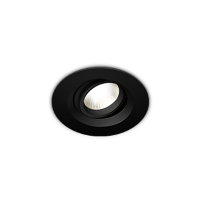 ALEDO, встраиваемый акцентный диммируемый светильник KLIP RA, чёрный